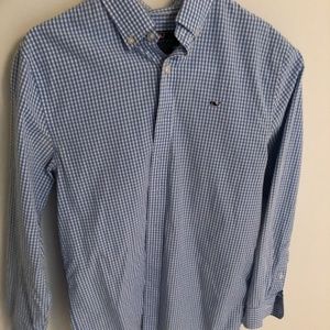 Boys' Vineyard Vines Blue Checked Button Down